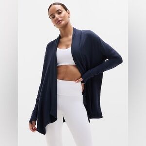 Athleta Pranayama Restore Wrap size SP Navy
